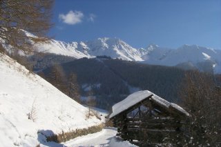 Blick auf das Bergmassiv